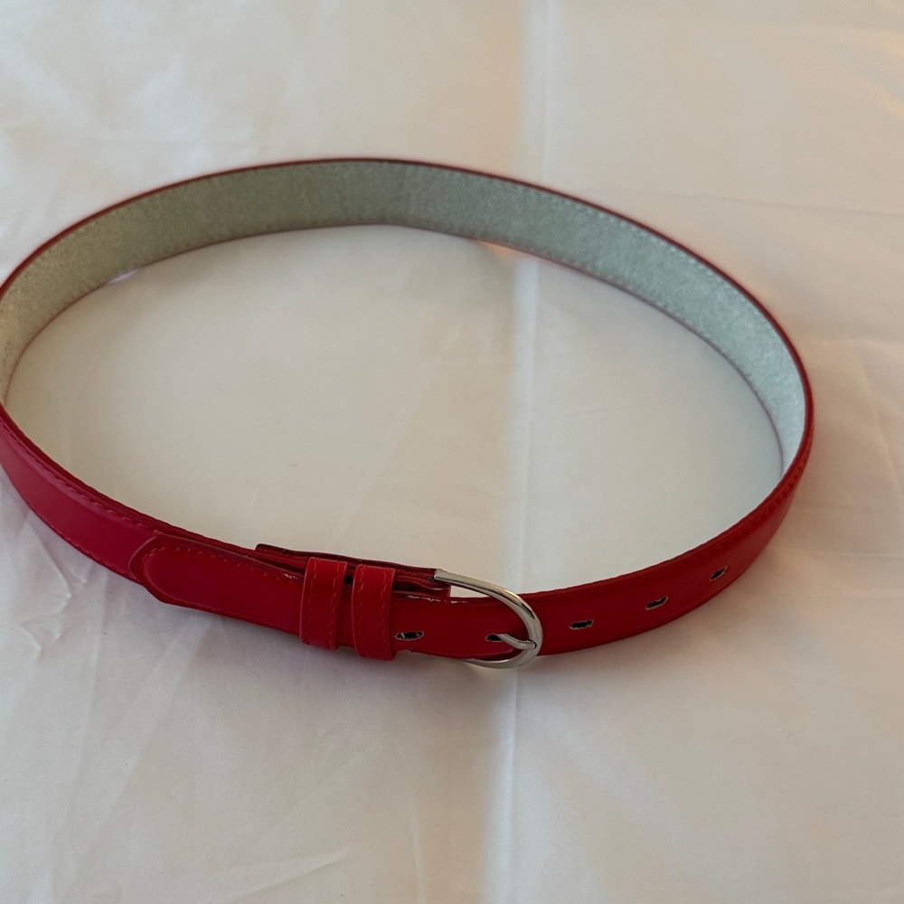 Red Leather Belt